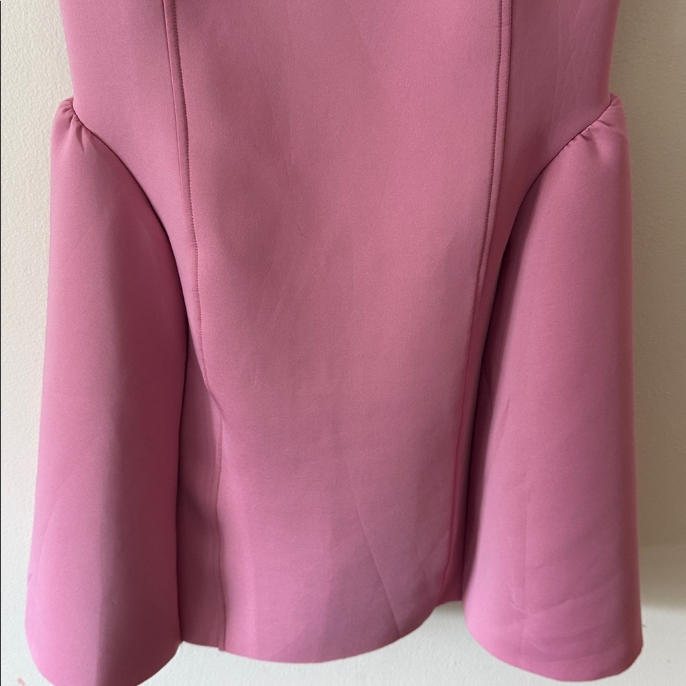 NWT Maeve Sleeveless Seamed Fit & Flare Mini Dress in Pink Drink Size M - Picture 6 of 9